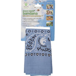 Insect Shield Bug and Insect Repellent Bandana in light blue showing the classic paisley print pattern design.