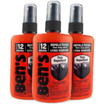 Ben's Tick Repellent front view of premium insect spray bottle pack.