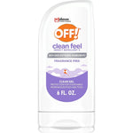 Off! Clean Feel Insect Repellent Clear Gel 6 fluid ounce bottle front view