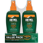 Repel Insect Repellent Sportsman Max Formula front view of the twin pack aerosol cans