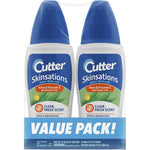 United Industries Cutter Skinsations insect repellent pump spray two pack front view