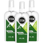 Stem Repels Mosquitoes botanical spray 3 pack front view