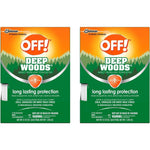 SC Johnson OFF! Deep Woods mosquito and insect repellent wipes 12 pack front view showing the product packaging.