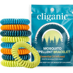 Cliganic mosquito repellent bracelets 10 pack front view