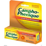 Campho-Phenique Maximum Strength Cold Sore Treatment three pack front view medicated gel for pain relief