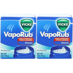 Vicks VapoRub six ounce jar twin pack front view for cold cough relief
