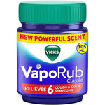 Vicks VapoRub Imported Cold Relief Ointment one hundred grams jar front view showing packaging details