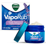 Vicks VapoRub Lavender Scent 1.76 Ounce front view jar for cough relief