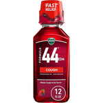 Vicks Formula 44 DM Cough Liquid front view bottle for imported cough relief