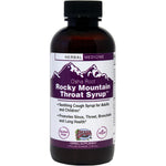 Herbs Etc. Rocky Mountain Throat Syrup four fluid ounce front bottle view for respiratory health