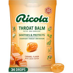 Ricola Throat Balm Caramel Drops front packaging view