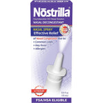 Nostrilla Nasal Decongestant front packaging view showing 12 hour relief formula for blocked nose