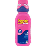 Pepto Bismol Ultra 8 Fluid Ounce bottle front view for digestive relief
