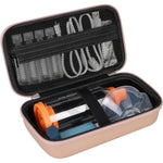 Supmay hard case for asthma inhaler front view rose gold protective travel pouch