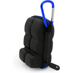 CASEMATIX dual asthma inhaler holder case front view showing compact black hard shell structure