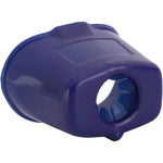 Dioche Eye Drop Guide front view showing the navy blue ergonomic eye cup and flexible bottle attachment ring.