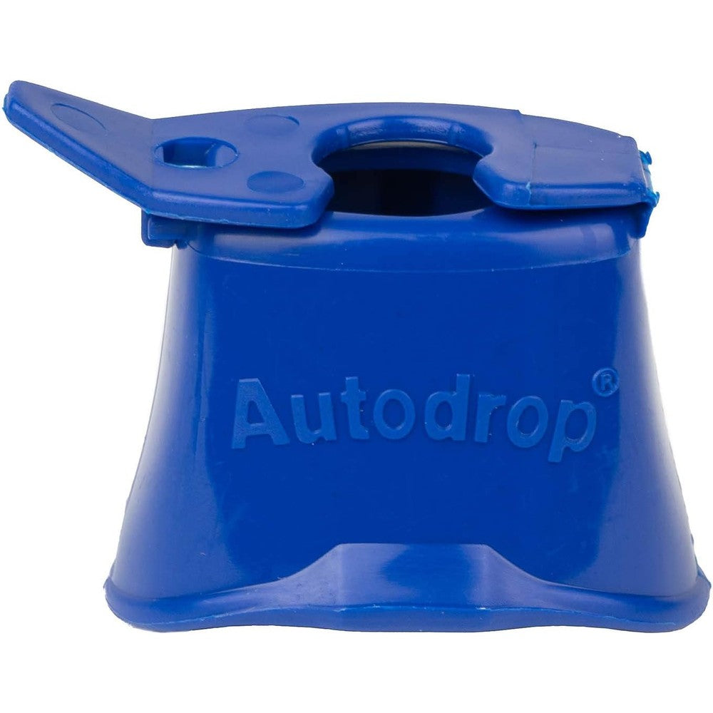 Maddak SP Ableware Autodrop Eye Drop Guide front view blue clip on assistive medical device