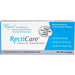 RectiCare Anorectal Lidocaine 5 Percent Cream front view packaging