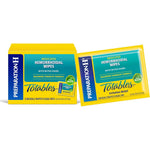 Preparation H Totables Hemorrhoid Flushable Wipes front view box packaging