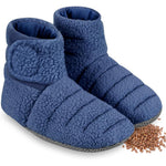 Revix microwavable booties front view navy color