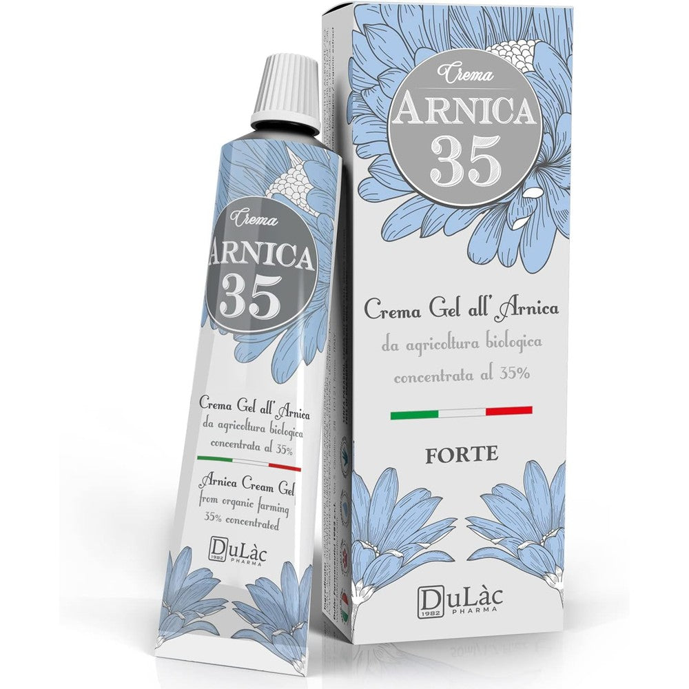 Dulàc Arnica Cream Extra Strength tube front view for pain relief