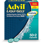 Advil Liqui-Gels Minis front of pack showing 200mg dosage