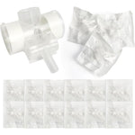 Ammodura HME 1500 T-shape tracheostomy filter front view for respiratory humidification.
