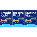 Breathe Right Nasal Strips Original Tan Small/Medium front packaging for snoring relief.