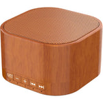 Magicteam White Noise Machine front view showing wood grain finish for sleep therapy.
