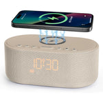 Odokee sound machine alarm clock front view showing digital time display.