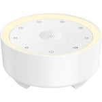 Kipcush White Noise Machine front view showing touch controls and white exterior.