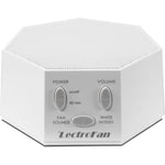 Adaptive Sound Technologies LectroFan Classic in white showing front control panel for sleep sound therapy.