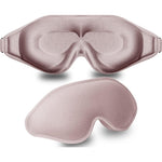 FengXinZi 3D Deep Contoured Sleep Mask front view pink light blocking eye cover.