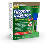 GoodSense Mini Nicotine Polacrilex Lozenge 4mg front packaging