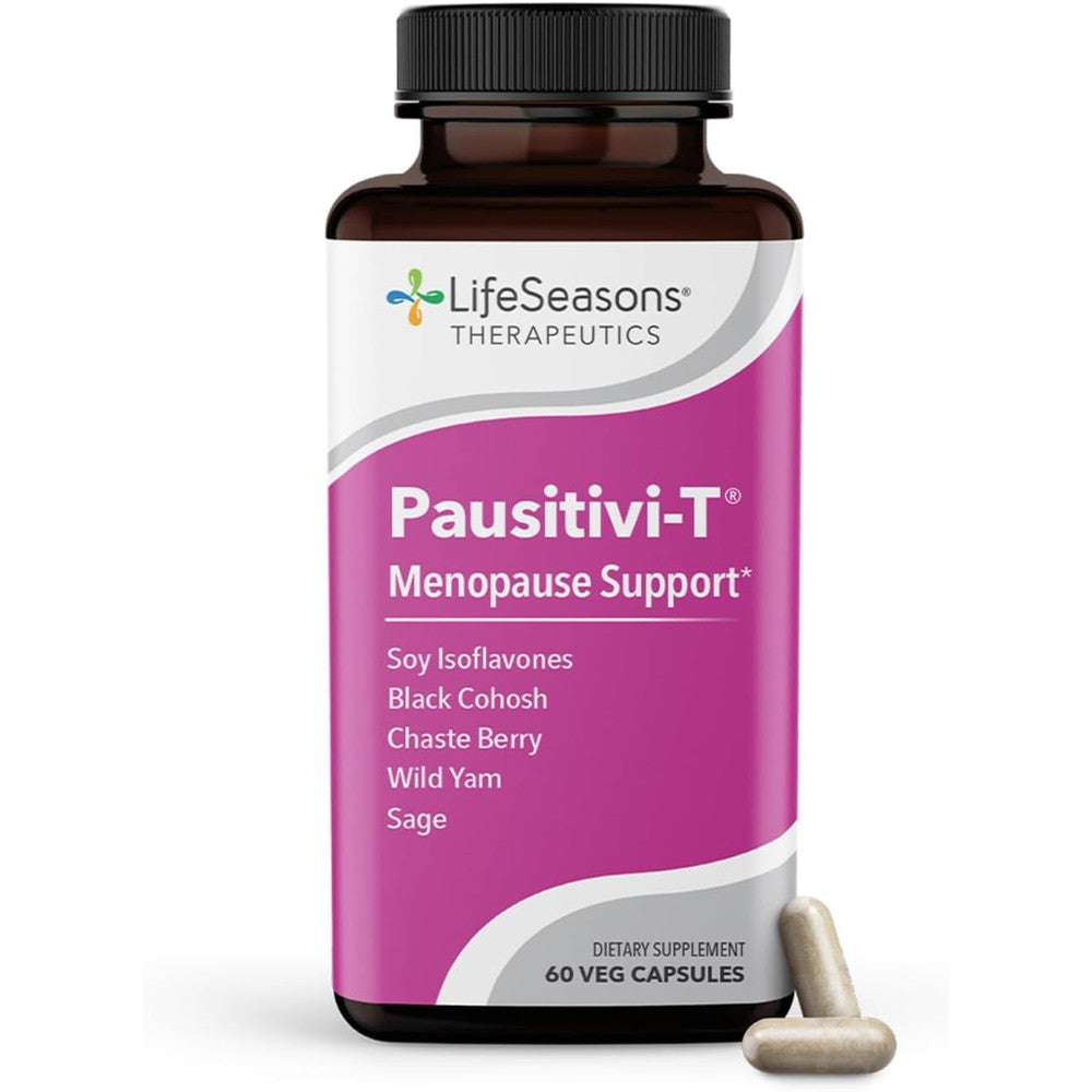 LifeSeasons Pausitivi-T front bottle view menopause support supplement