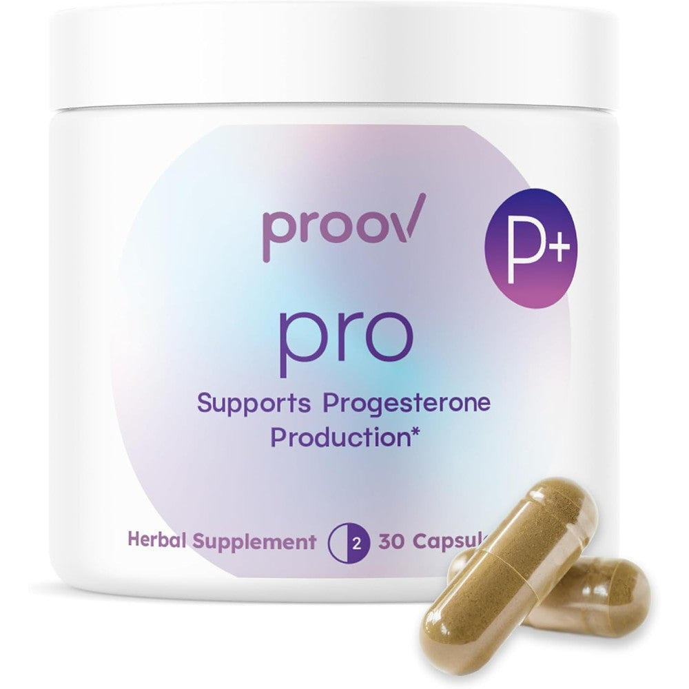 Proov Pro Luteal Love bottle front view for hormone balance.