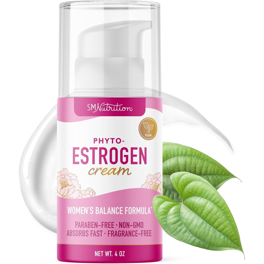 SMNutrition Phyto Estrogen Cream front view bottle for menopause support
