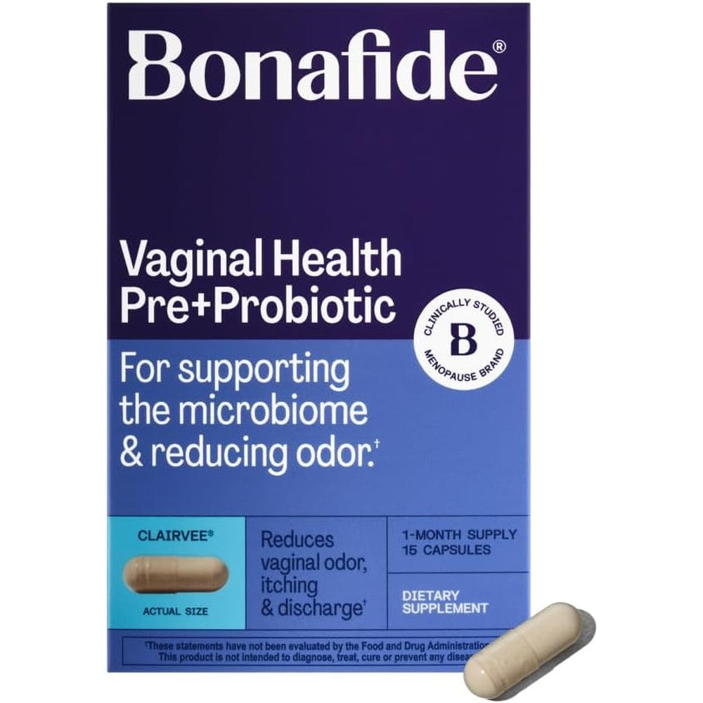 Bonafide Clairvee Vaginal Probiotic box front view for feminine health.
