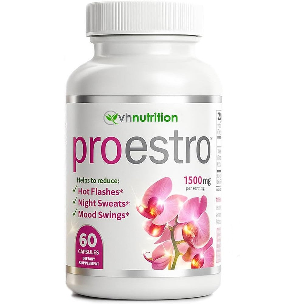 VH Nutrition ProEstro 60 capsules front bottle view for hormone support