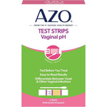 AZO Vaginal pH Test Kit front packaging showing two self tests for feminine health screening.