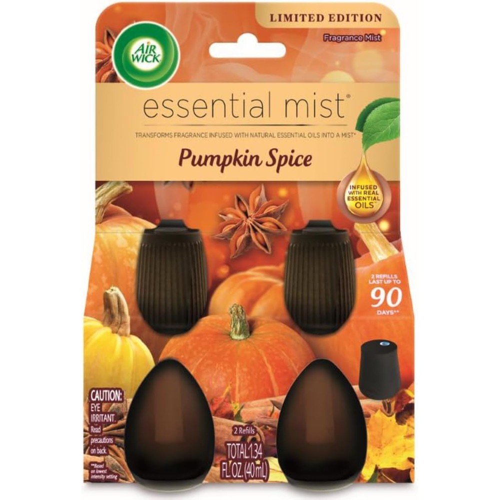 Air Wick Essential Mist Refill Pumpkin Spice Twin Pack front view