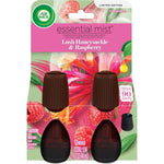 Air Wick Essential Mist Refill Lush Honeysuckle and Raspberry front view two pack