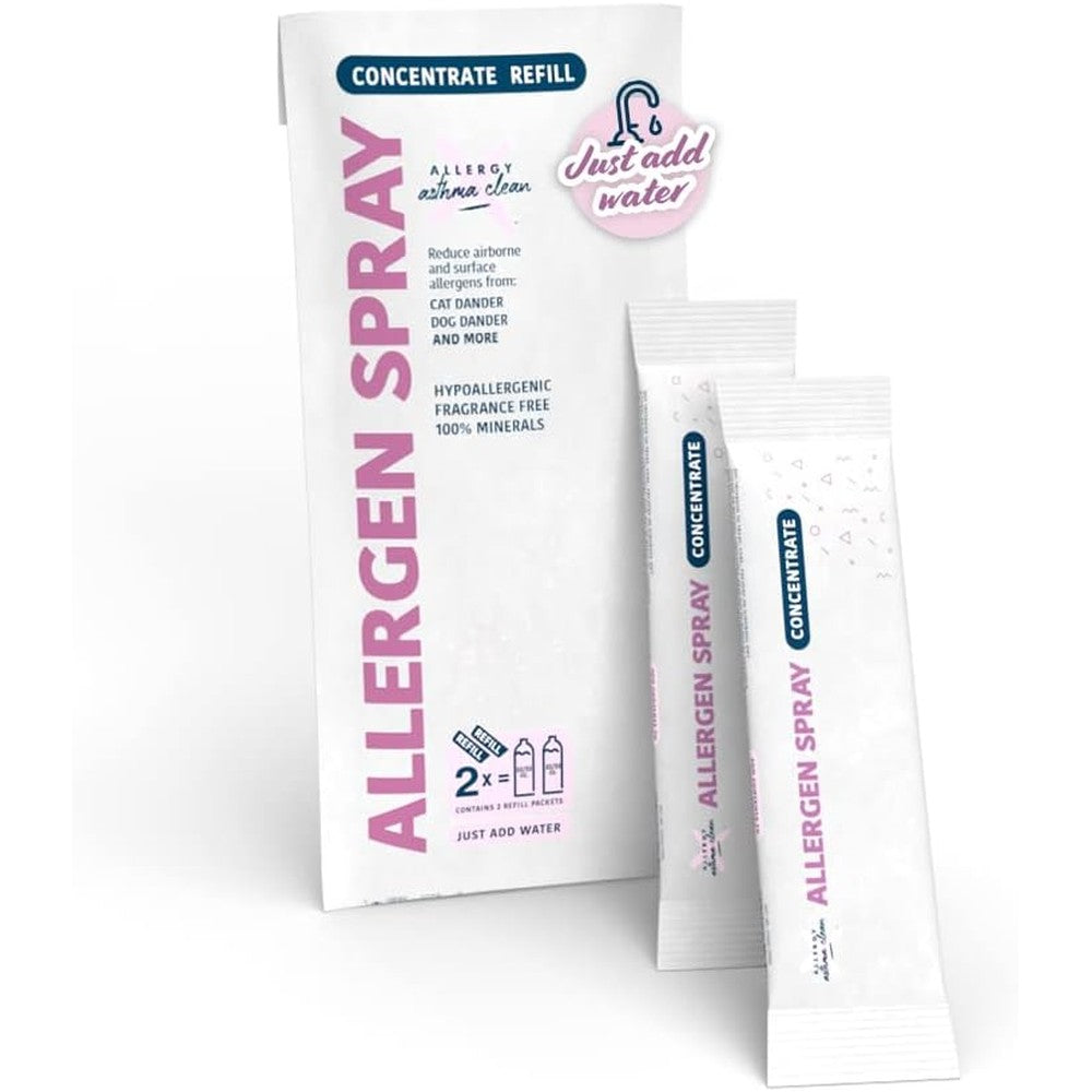 Allergy Asthma Clean Allergen Spray Concentrate 2 Pack front view mineral neutralizer