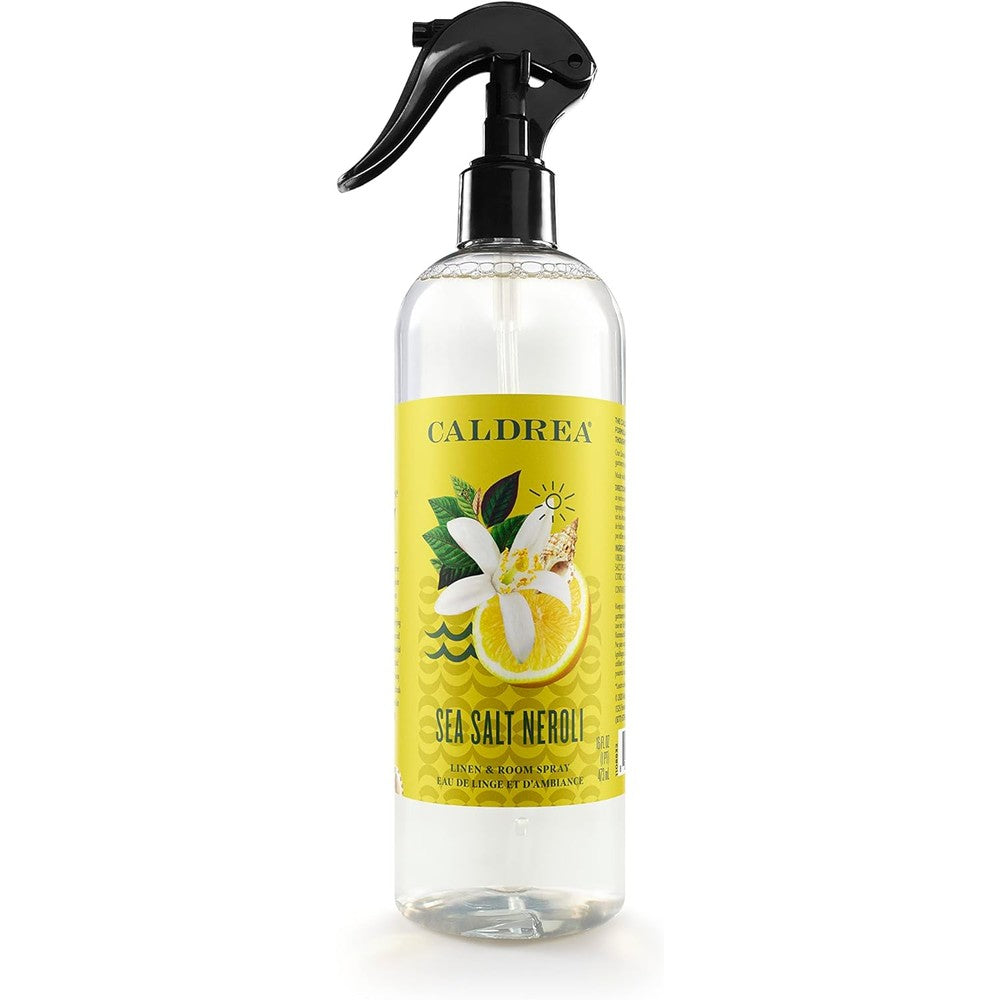 Caldrea Sea Salt Neroli Linen and Room Spray 16 Fluid Ounce front view