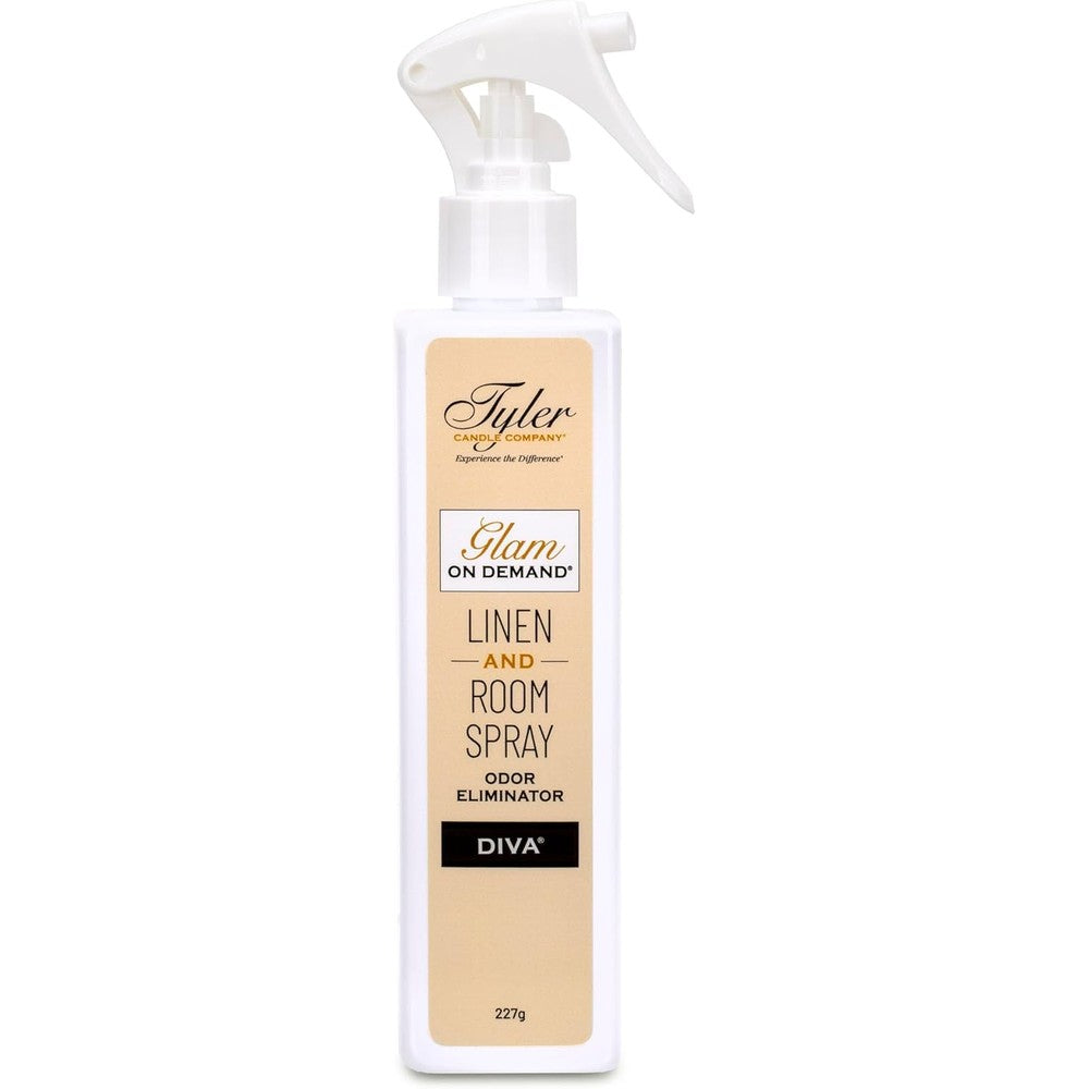 Tyler Candle Company Glam On Demand Diva room spray front view premium home fragrance