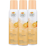 Citrus Magic Orange Blast Odor Eliminator Spray front view of three pack.