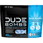 DUDE Bombs Toilet Stank Eliminator 40 pods front packaging view