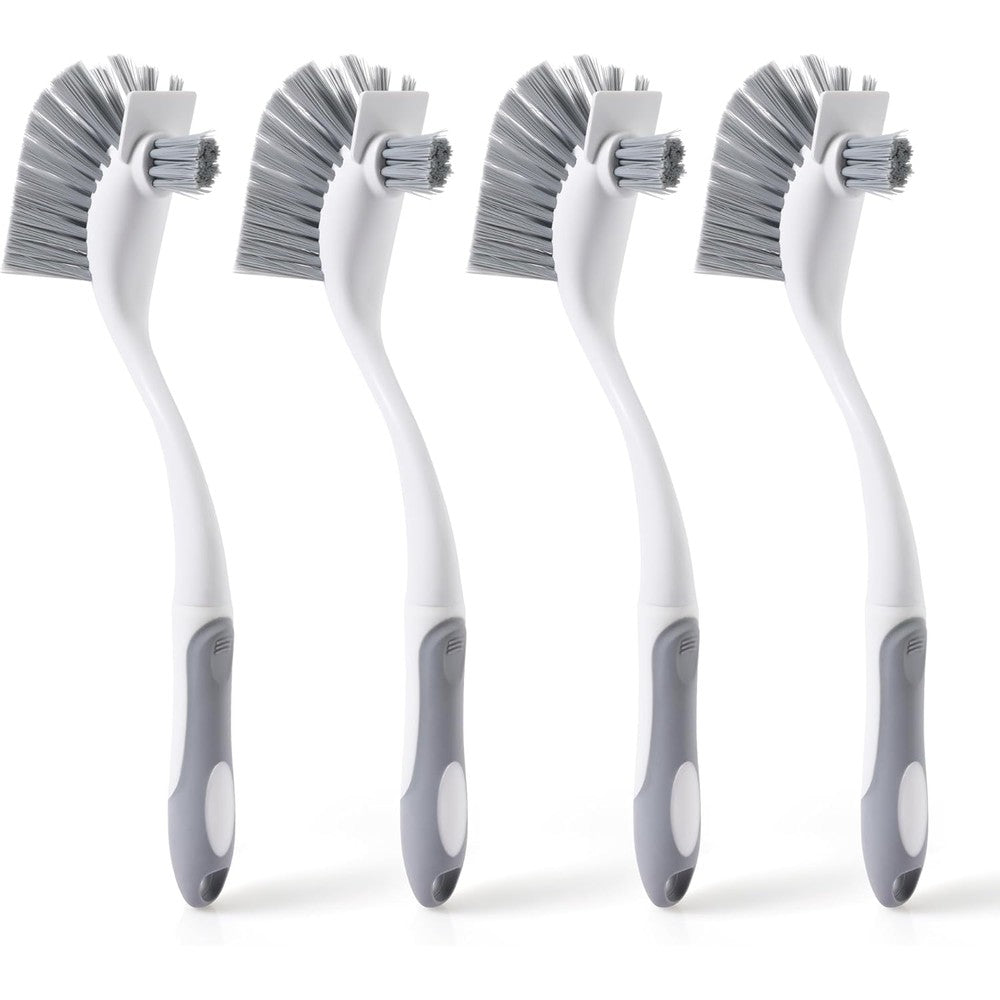 CLEANHOME heavy duty dish scrub brush front view pack of four kitchen cleaning tools