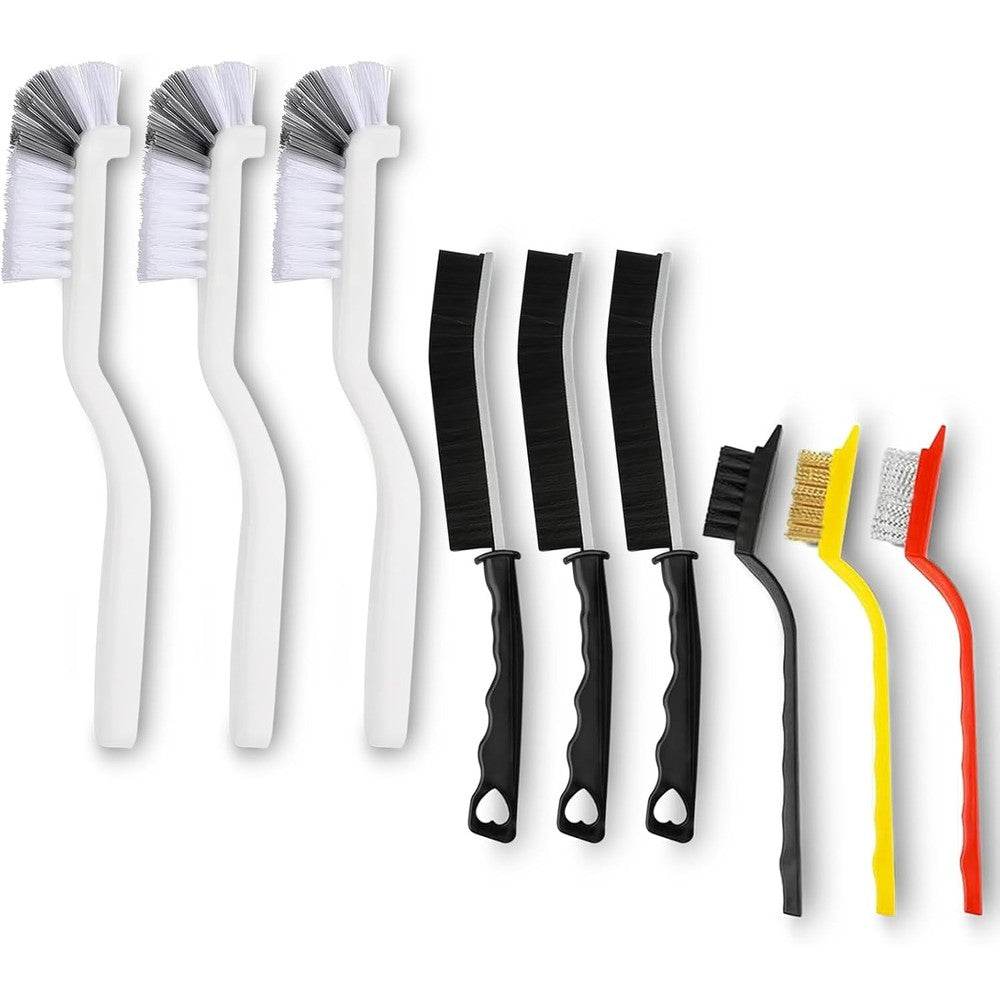 OSHPPKEL crevice cleaning brush set front view showing nine professional detail brushes.