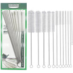 Kingsem 12 Piece Straw Cleaner Brush Kit front view showing assorted sizes